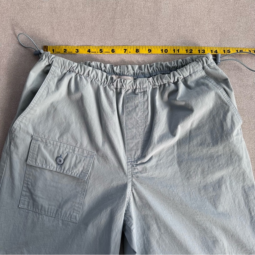 PacSun Parachute Cargo Pants. Light Blue. Medium. - Picture 8 of 10